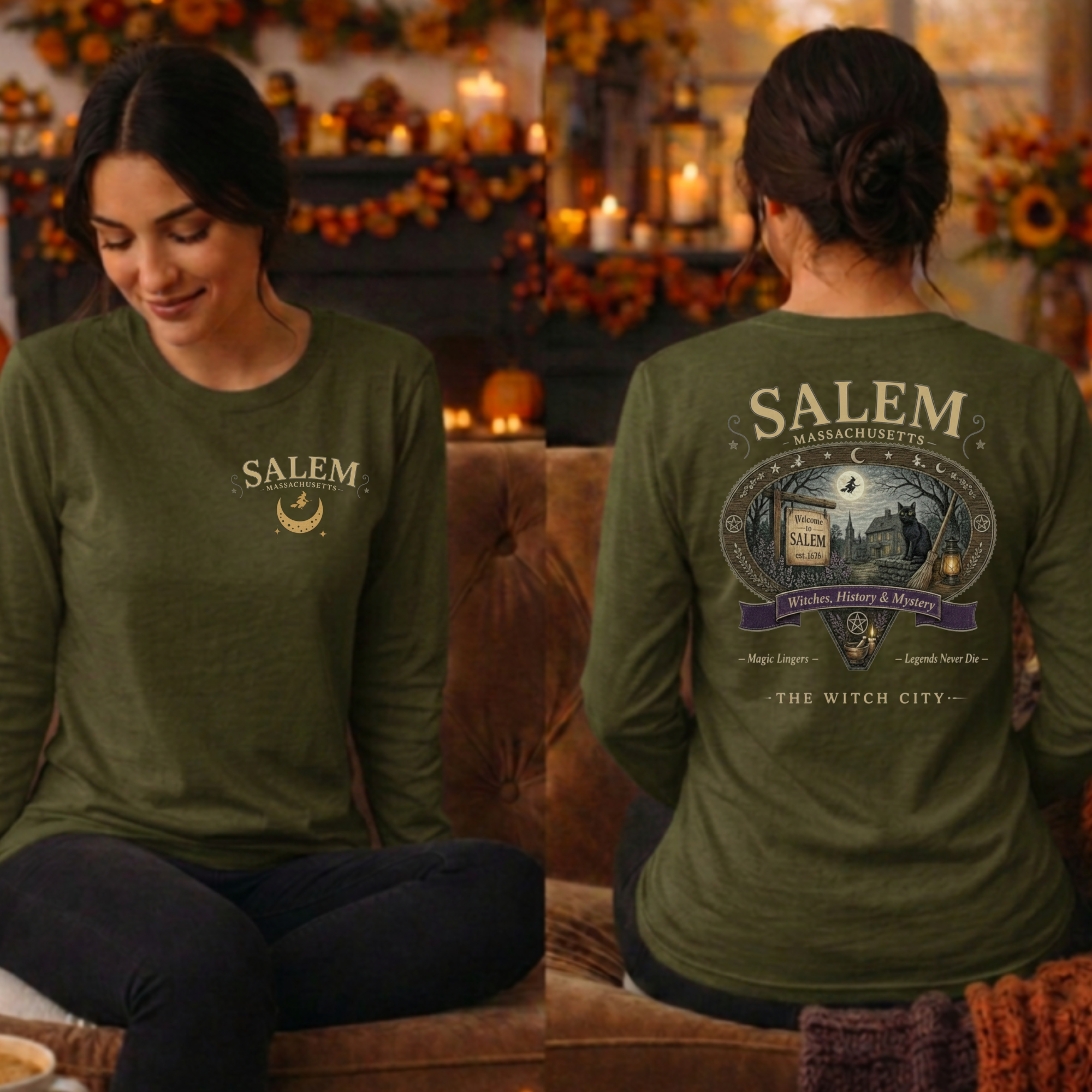 Salem Long Sleeve Tee – Pocket & Back