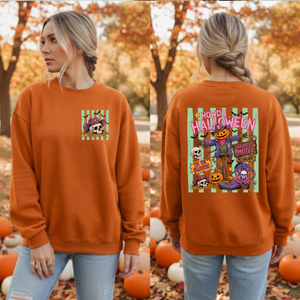 Howdy Halloween Sweatshirt – Pocket & Back Graphic TheCraftNook