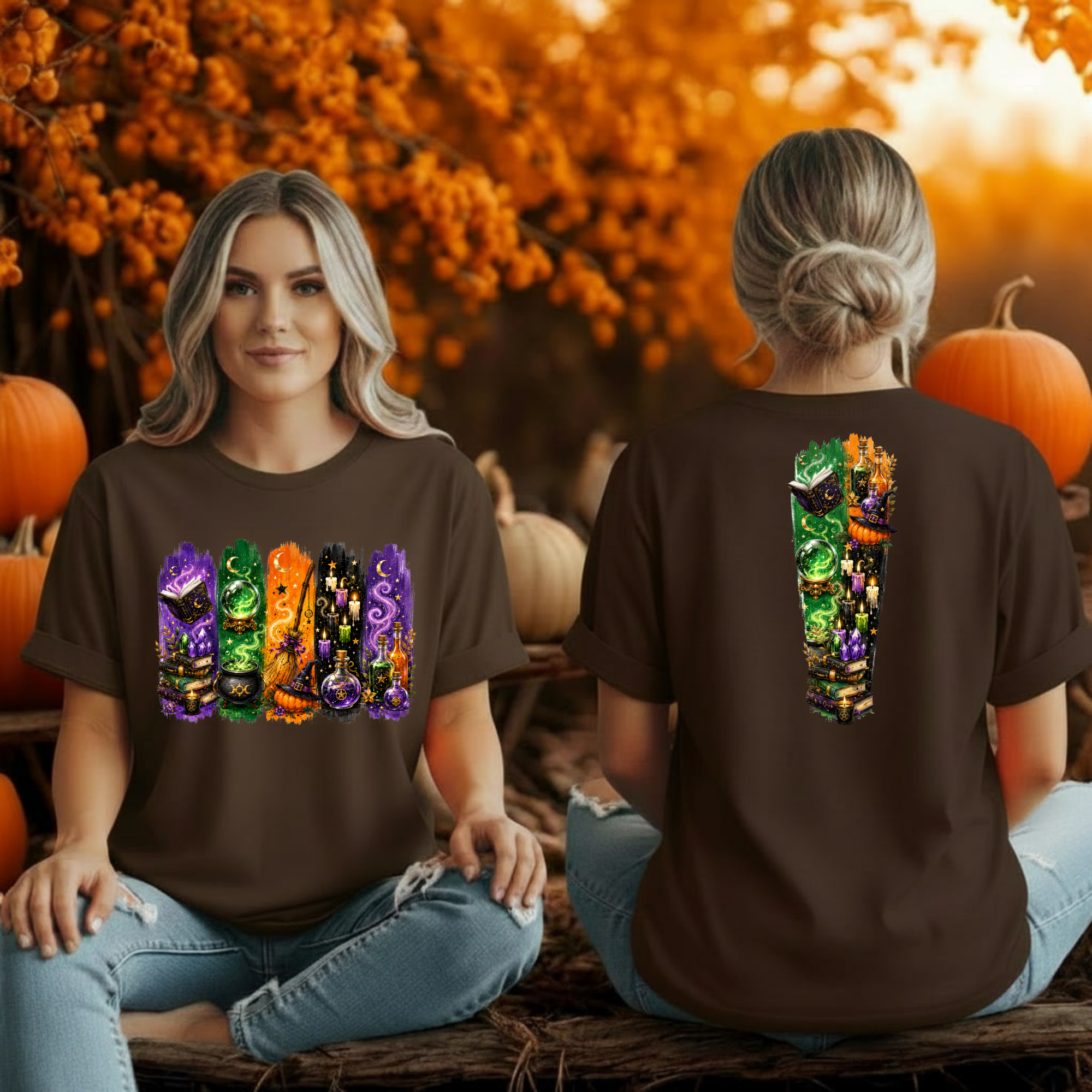 Autumn Alchemy Tee – Witchy Halloween Graphic T-Shirt