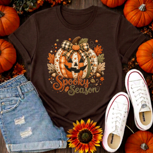 Cozy Spooky Season Tee – Halloween Graphic T-Shirt TheCraftNook