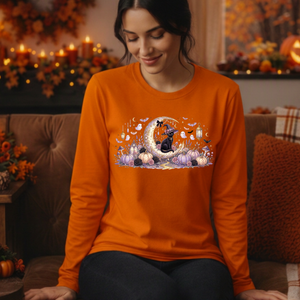 Moonlit Mischief Long Sleeve Tee TheCraftNook