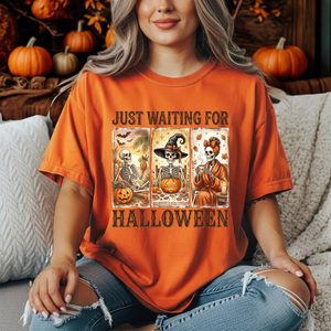 Just Waiting T-Shirt – Funny Halloween Graphic T-Shirt TheCraftNook