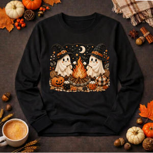 Camp Ghost Halloween Long Sleeve Tee TheCraftNook
