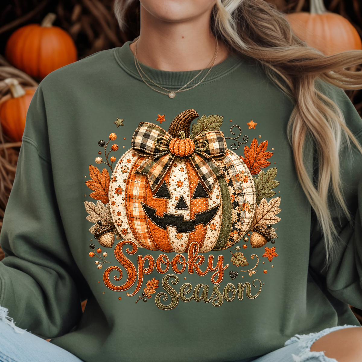 Cozy Spooky Season Sweatshirt – Halloween Graphic Fleece TheCraftNook