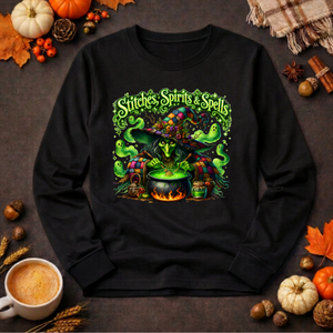 Stitches Spirits & Spells Long Sleeve Tee TheCraftNook