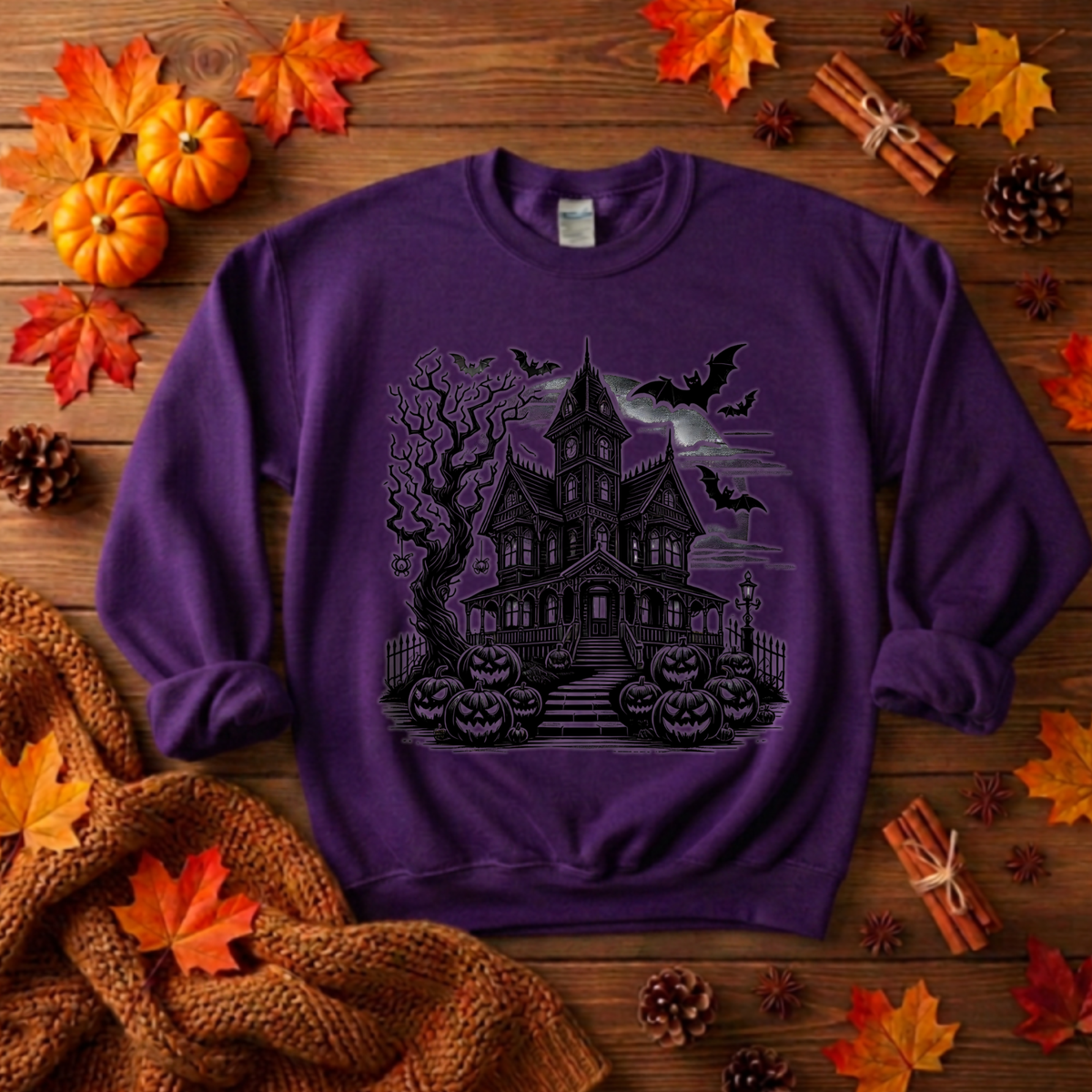 Halloween Sweatshirt | Cozy Cottagecore Graphic Crewneck TheCraftNook