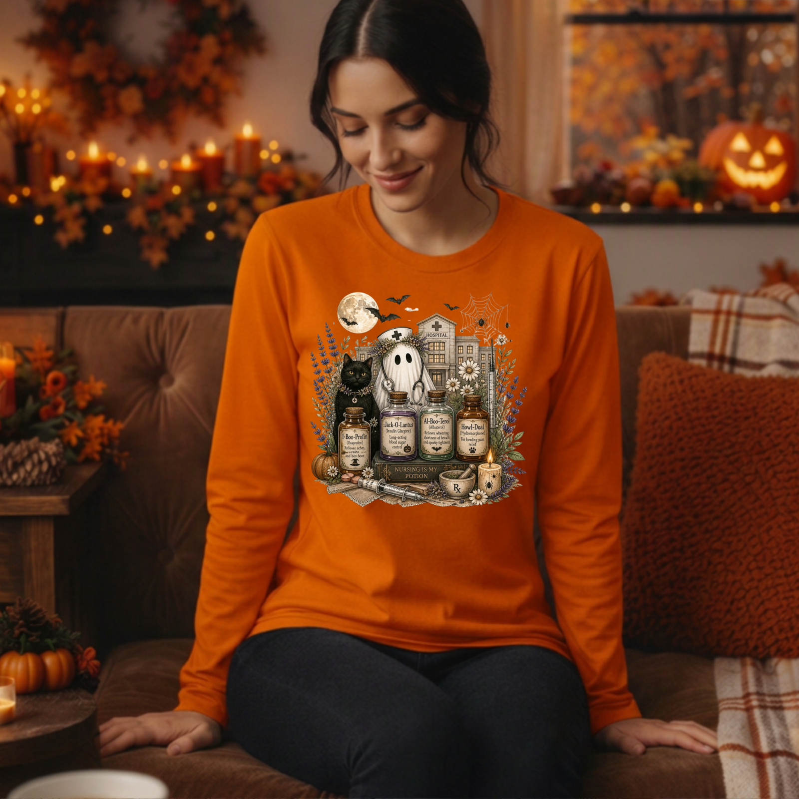 Moonlit Remedies Long Sleeve Tee TheCraftNook