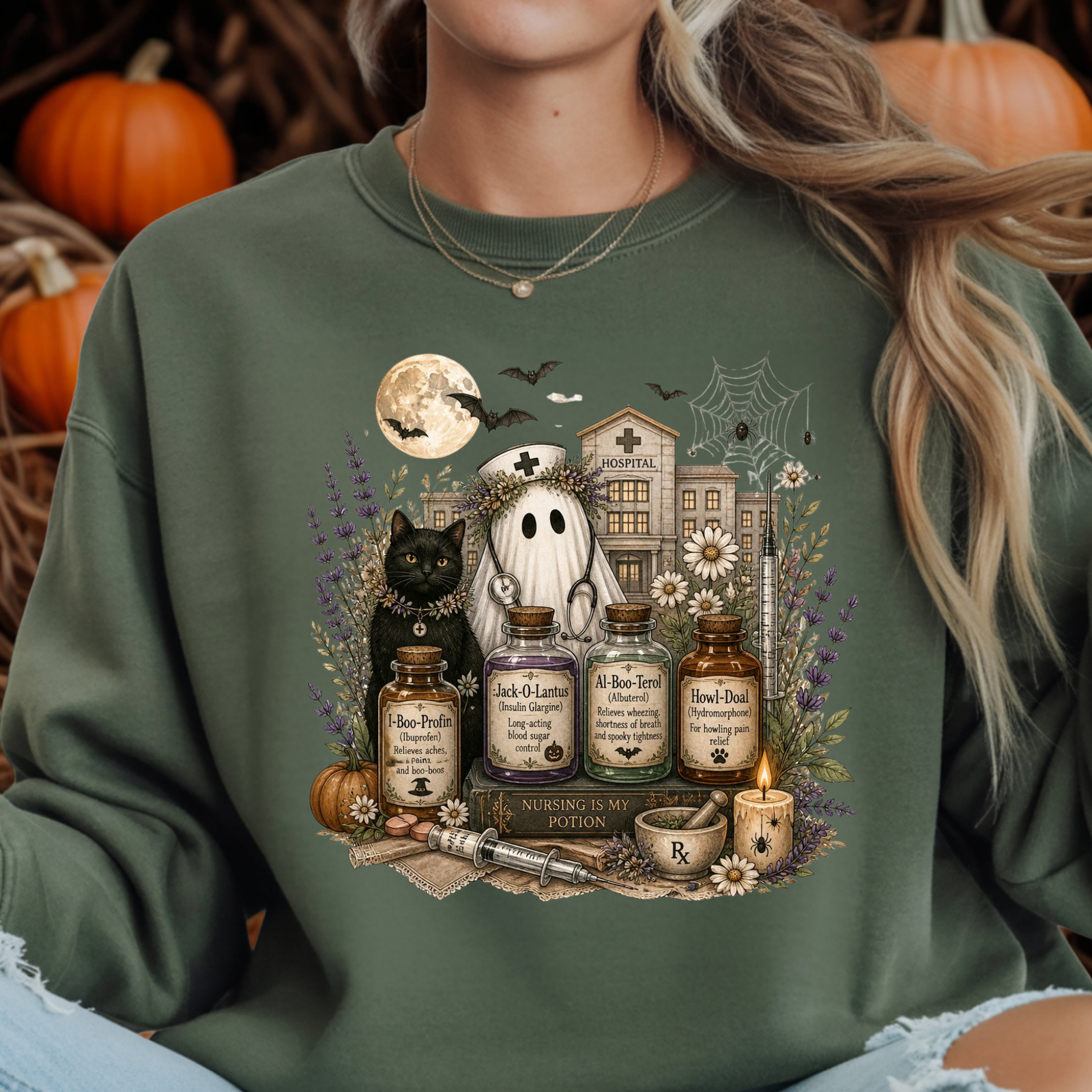 Moonlit Remedies Sweatshirt TheCraftNook