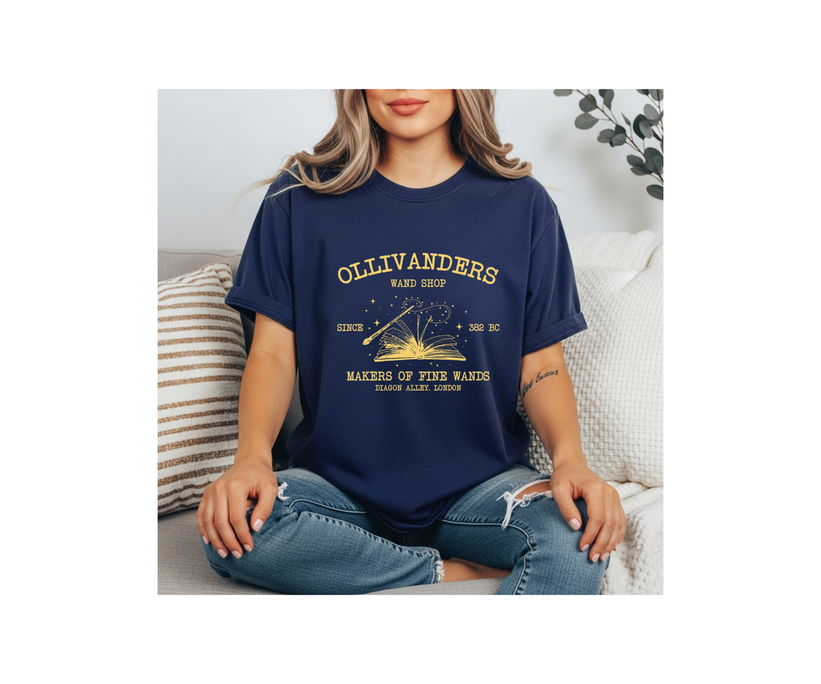 Fine Wands T-Shirt Front and back Designs TheCraftNook