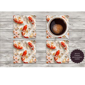 Koi Fish Coasters TheCraftNook