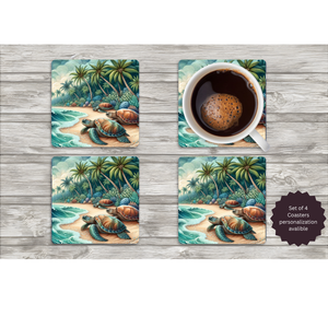 Sea Turtle Coasters — Choose Your Design TheCraftNook