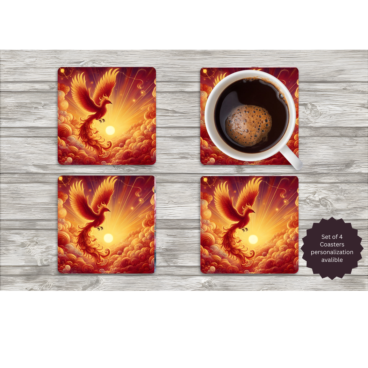 Phoenix Coasters TheCraftNook