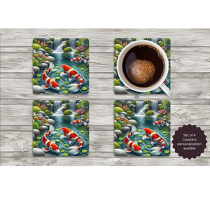 Koi Fish Coasters TheCraftNook