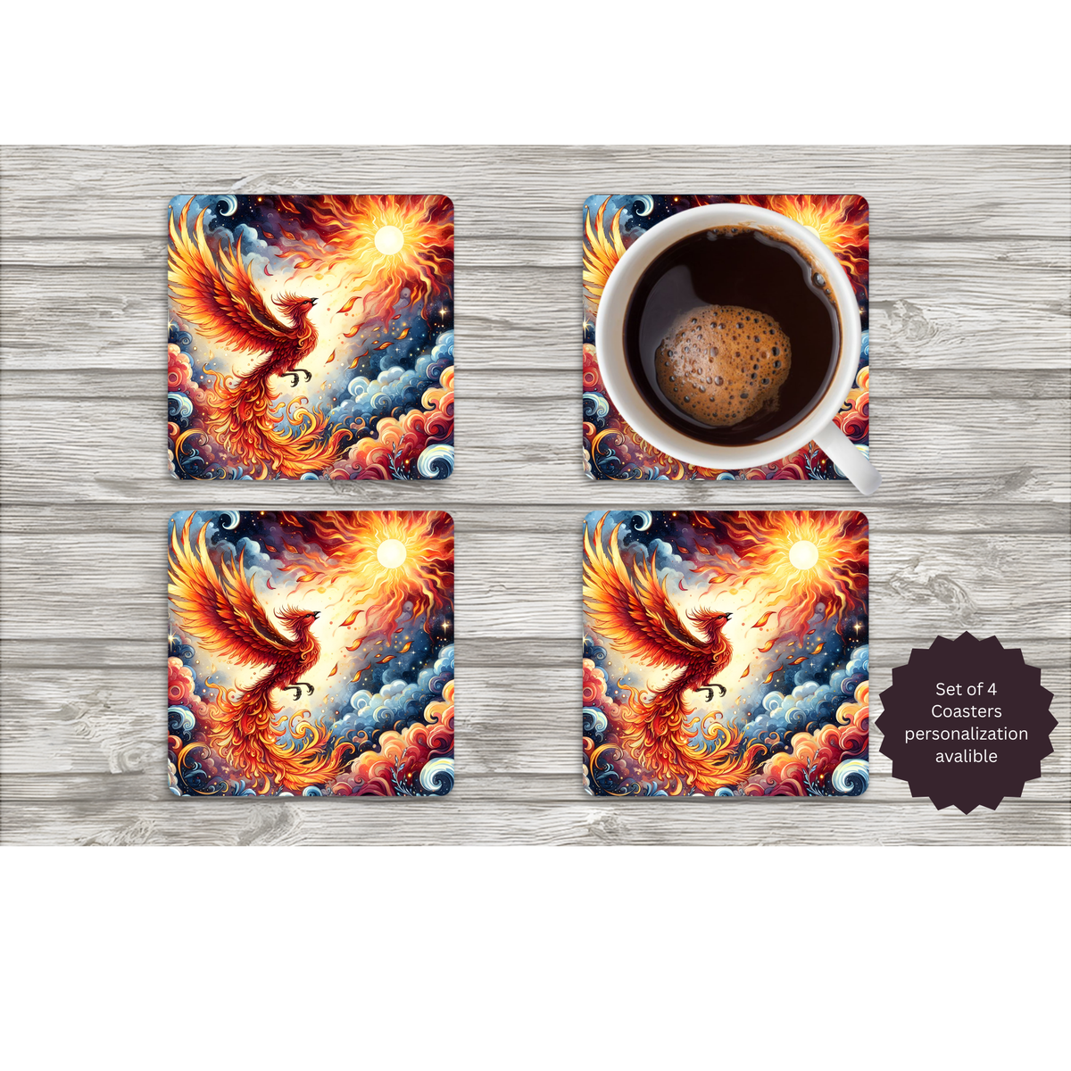 Phoenix Coasters TheCraftNook