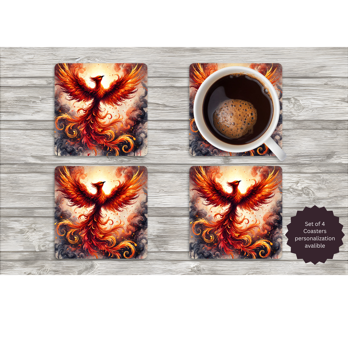 Phoenix Coasters TheCraftNook