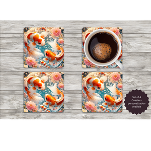 Koi Fish Coasters TheCraftNook