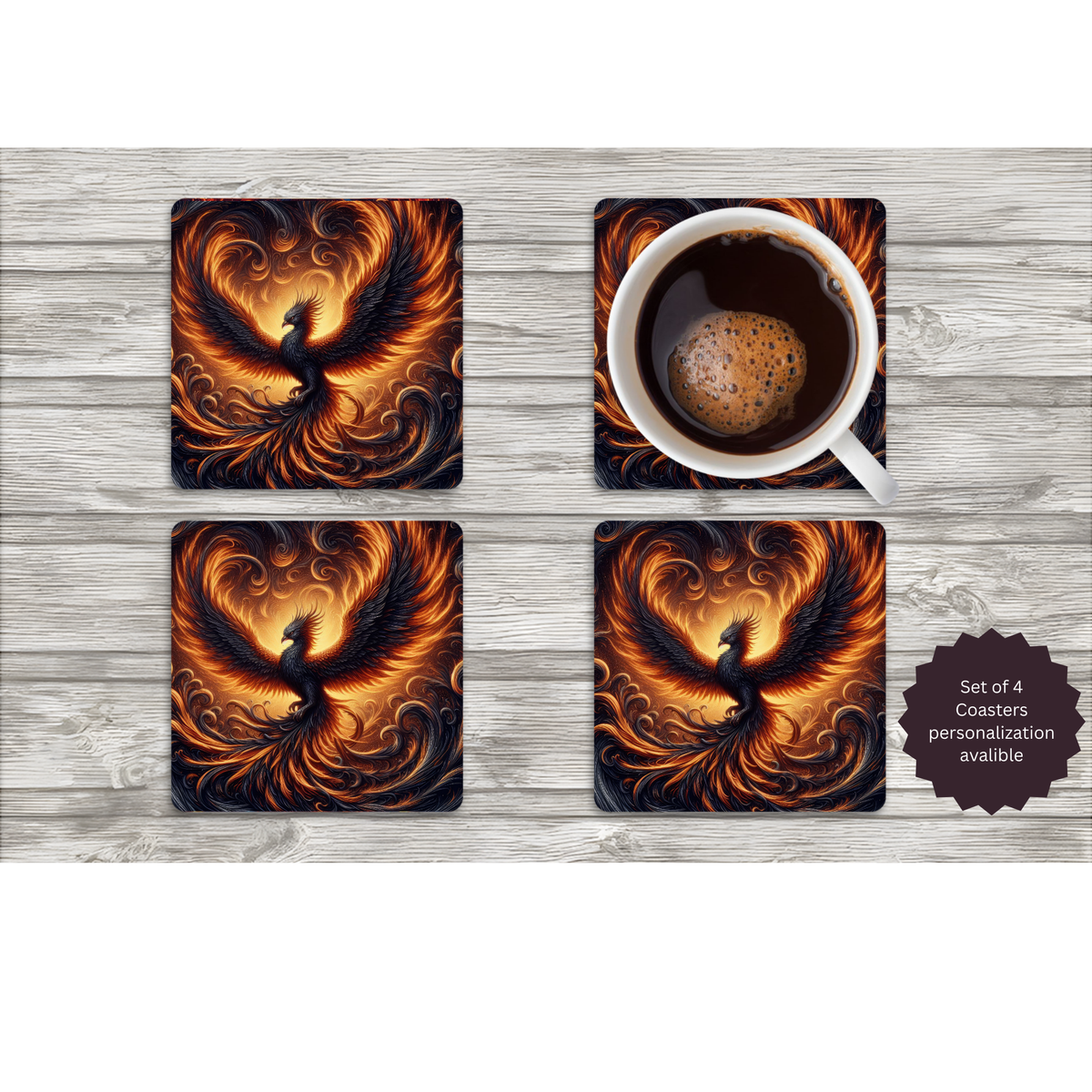 Phoenix Coasters TheCraftNook