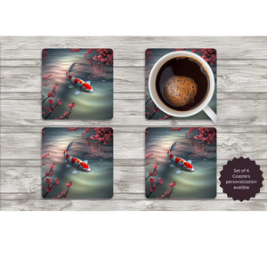 Koi Fish Coasters TheCraftNook