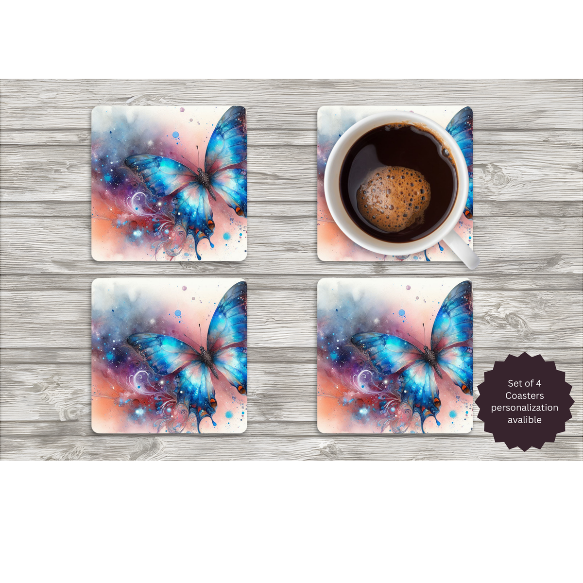 Butterfly Coasters TheCraftNook
