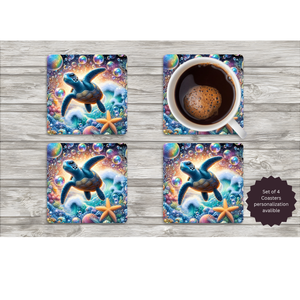 Sea Turtle Coasters — Choose Your Design TheCraftNook