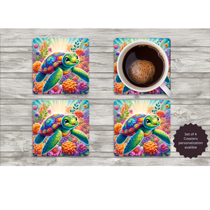 Sea Turtle Coasters — Choose Your Design TheCraftNook
