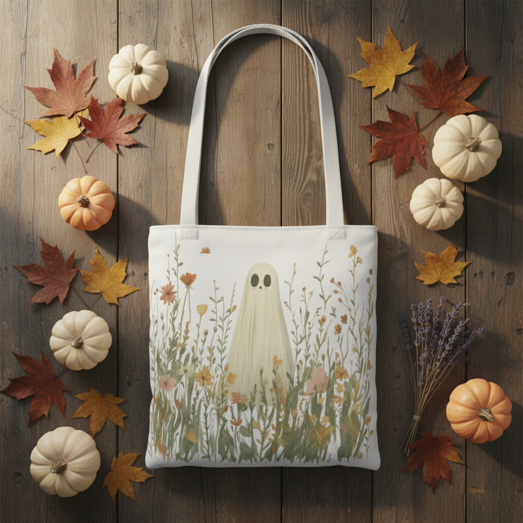 Bloom & Boo Tote Bag Lifestyle