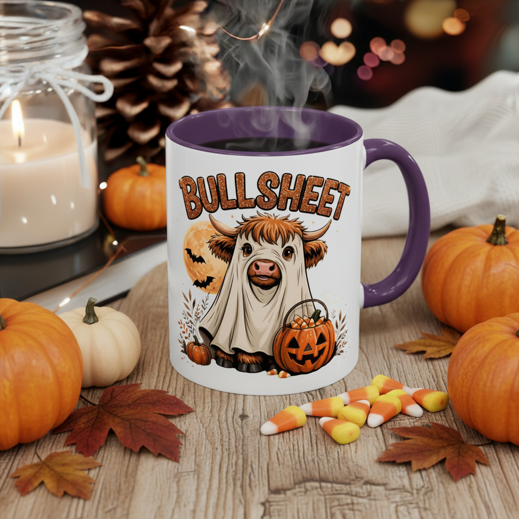 Bullsheet Halloween Mug Lifestyle