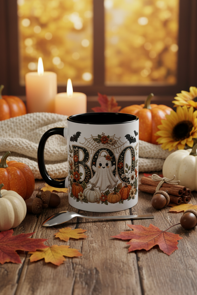 Halloween BOO Coffee Mug - Fall Lifestyle