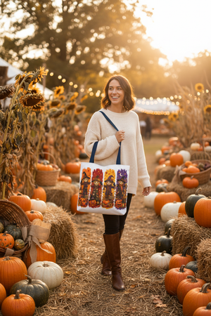 Halloween Scarecrow Tote Lifestyle