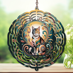 Cats Aluminum Metal Wind Spinner, Let your garden play with a little cattitude. Multiple images available. TheCraftNook
