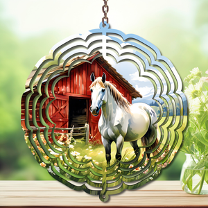 Horse Aluminum Metal Wind Spinner, multiple images available TheCraftNook