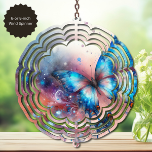 Butterfly Aluminum Metal Wind Spinner, multiple images available. TheCraftNook