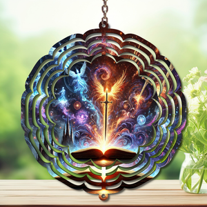 “Once Upon a Breeze Aluminum Metal Wind Spinner, multiple images available TheCraftNook