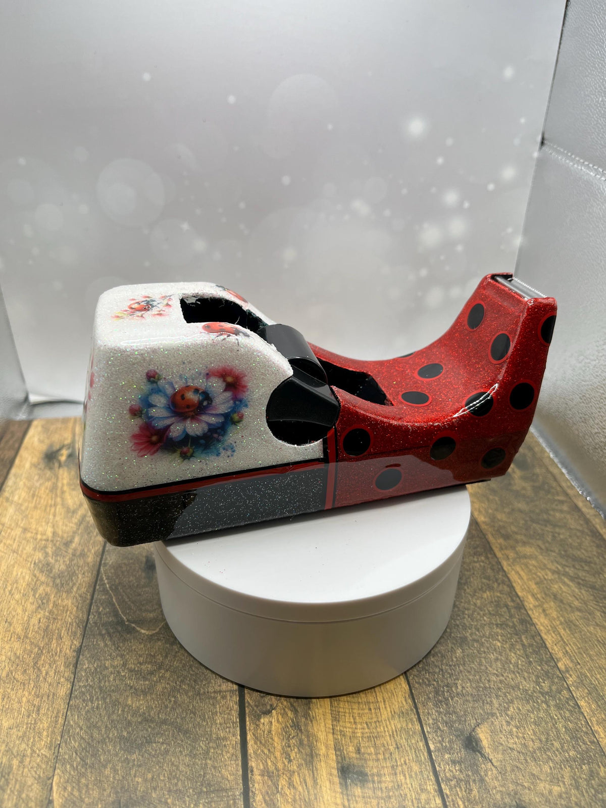 Cute Lady bug Glitter Desk Set TheCraftNook