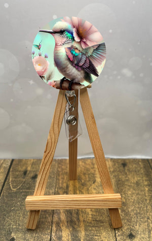 Hummingbird badge pulls. Let your shift bloom with beauty. 🌺✨Multiple Images available. Add beads or shimmer glitter options. TheCraftNook