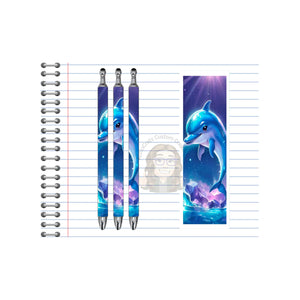 Refillable Pens, Dolphin Images. A pen that’s as playful as a dolphin. Multiple options and Images available. TheCraftNook