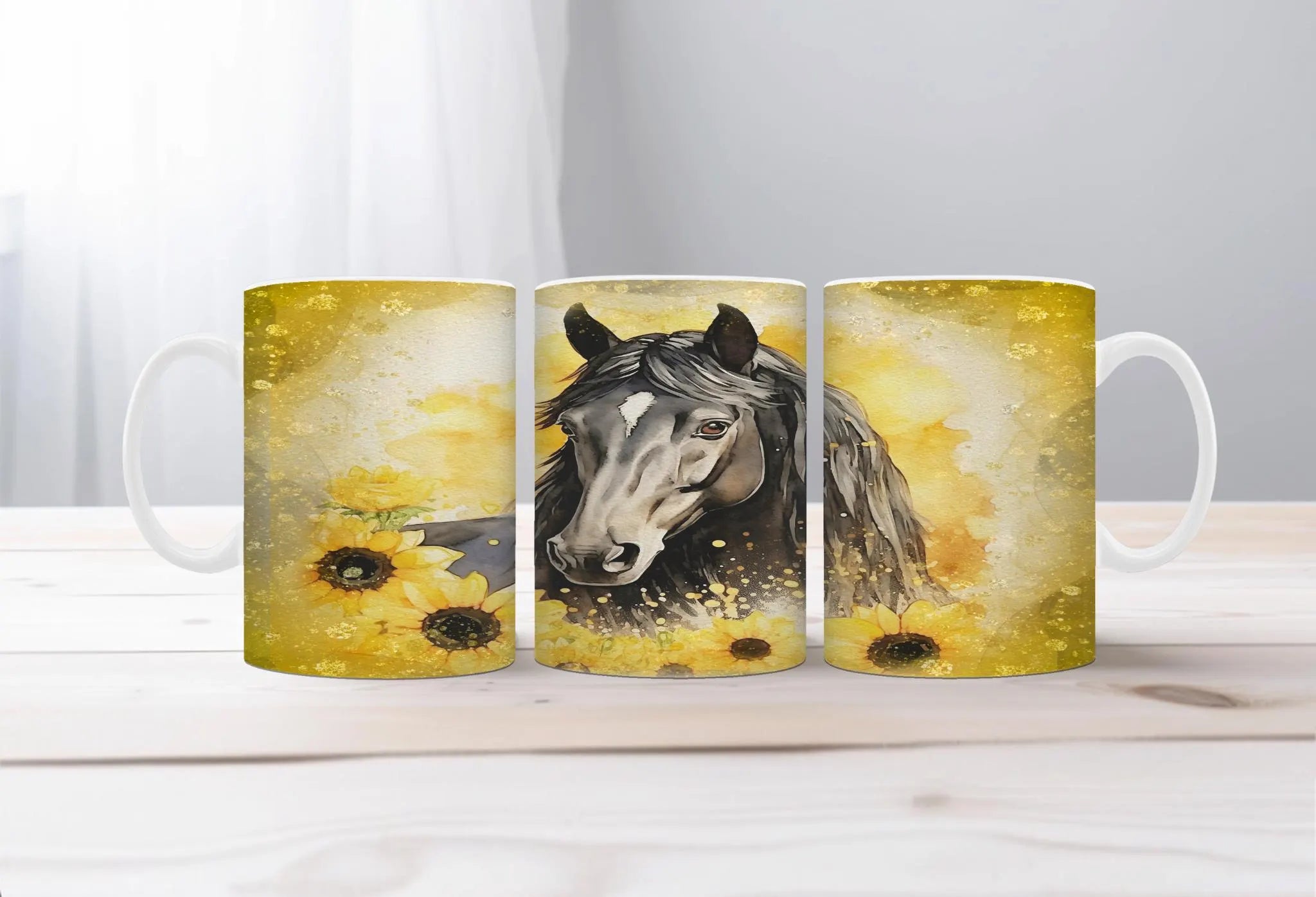 Horse Image Coffee Mugs Grace in Motion