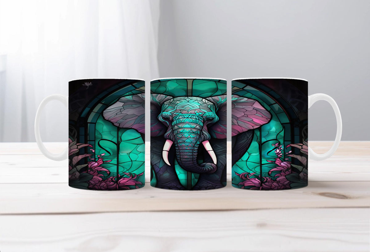 Elephant Image Coffee Mugs. Multiple images to choose from with personalization options. TheCraftNook