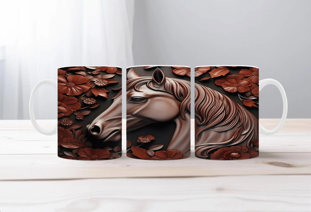 Horse Image Coffee Mugs Grace in Motion TheCraftNook