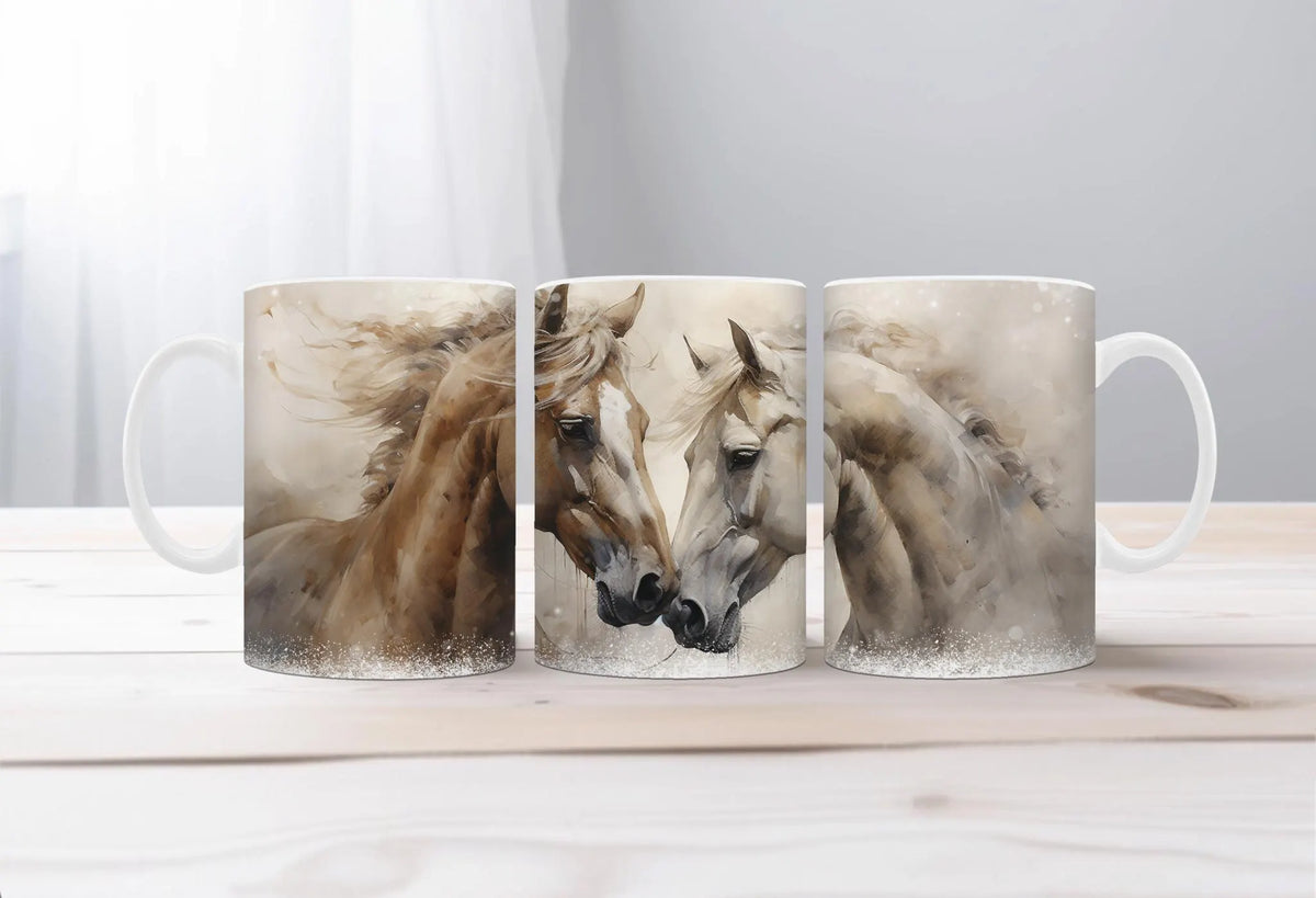 Horse Image Coffee Mugs Grace in Motion TheCraftNook