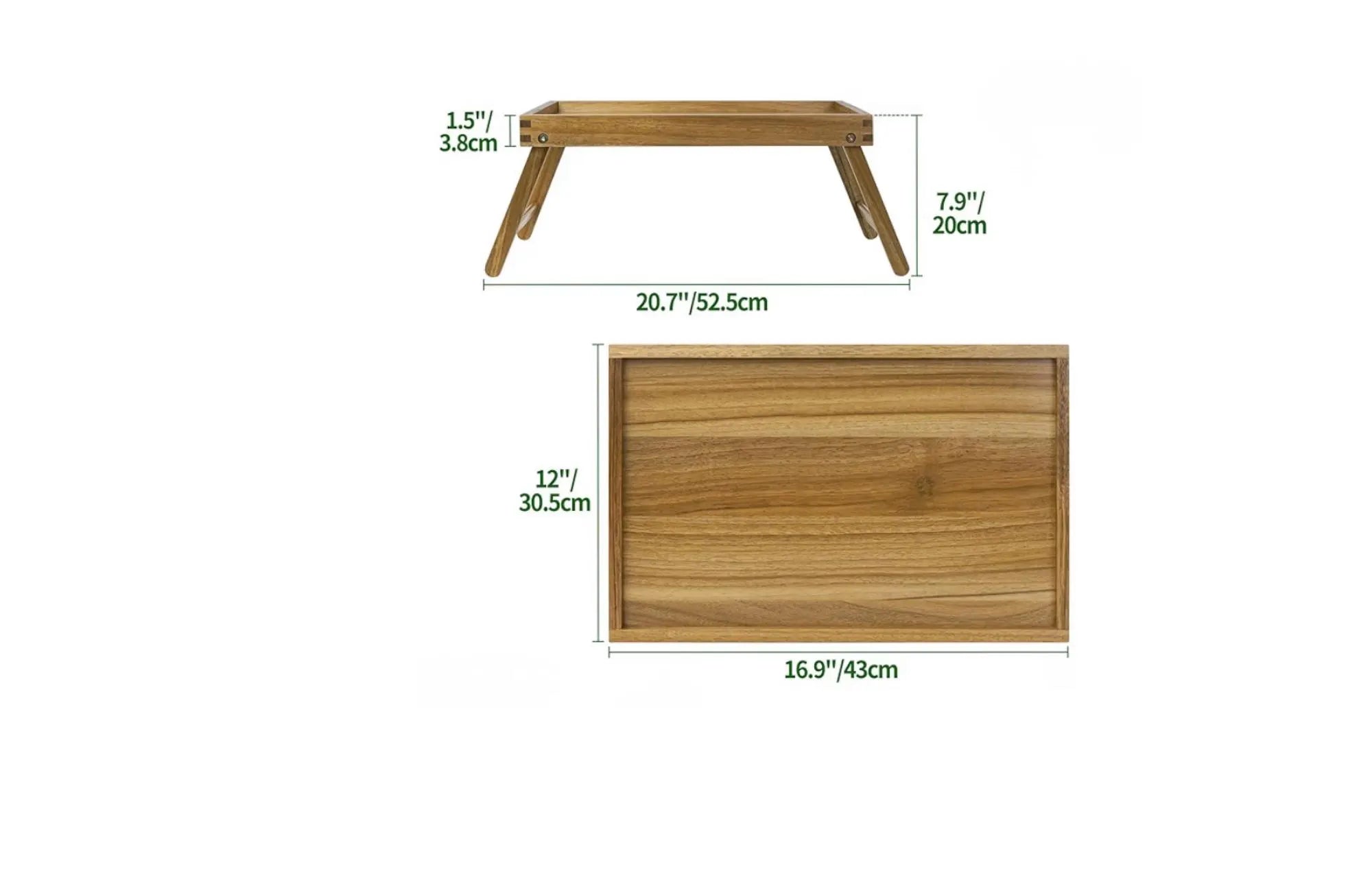 Flamingo Foldable Wooden TV Tray or Bed tray/lap desk. Multiple Images Available.