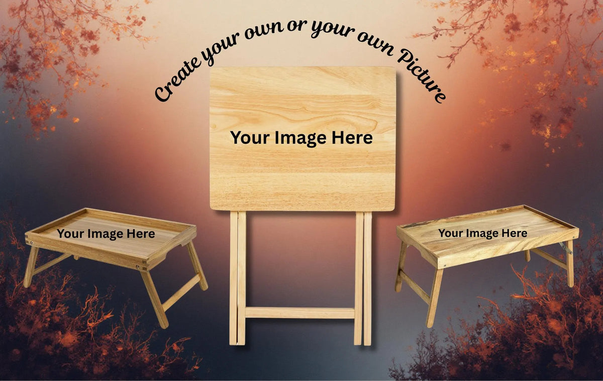 Horse Foldable Wooden TV Tray or Bed tray/lap Desk, 2 Sizes and Multiple Images Available TheCraftNook