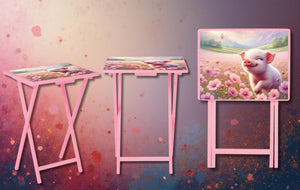 Pigs Foldable Wooden TV Tray or Bed tray/lap Desk, 2 Sizes and Multiple Images Available. TheCraftNook