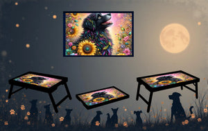 Dog's Foldable Wooden TV Tray or Bed tray/lap Desk, 2 Sizes and Multiple Images Available. TheCraftNook