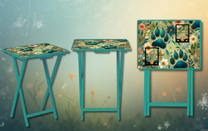 Dog's Foldable Wooden TV Tray or Bed tray/lap Desk, 2 Sizes and Multiple Images Available. TheCraftNook
