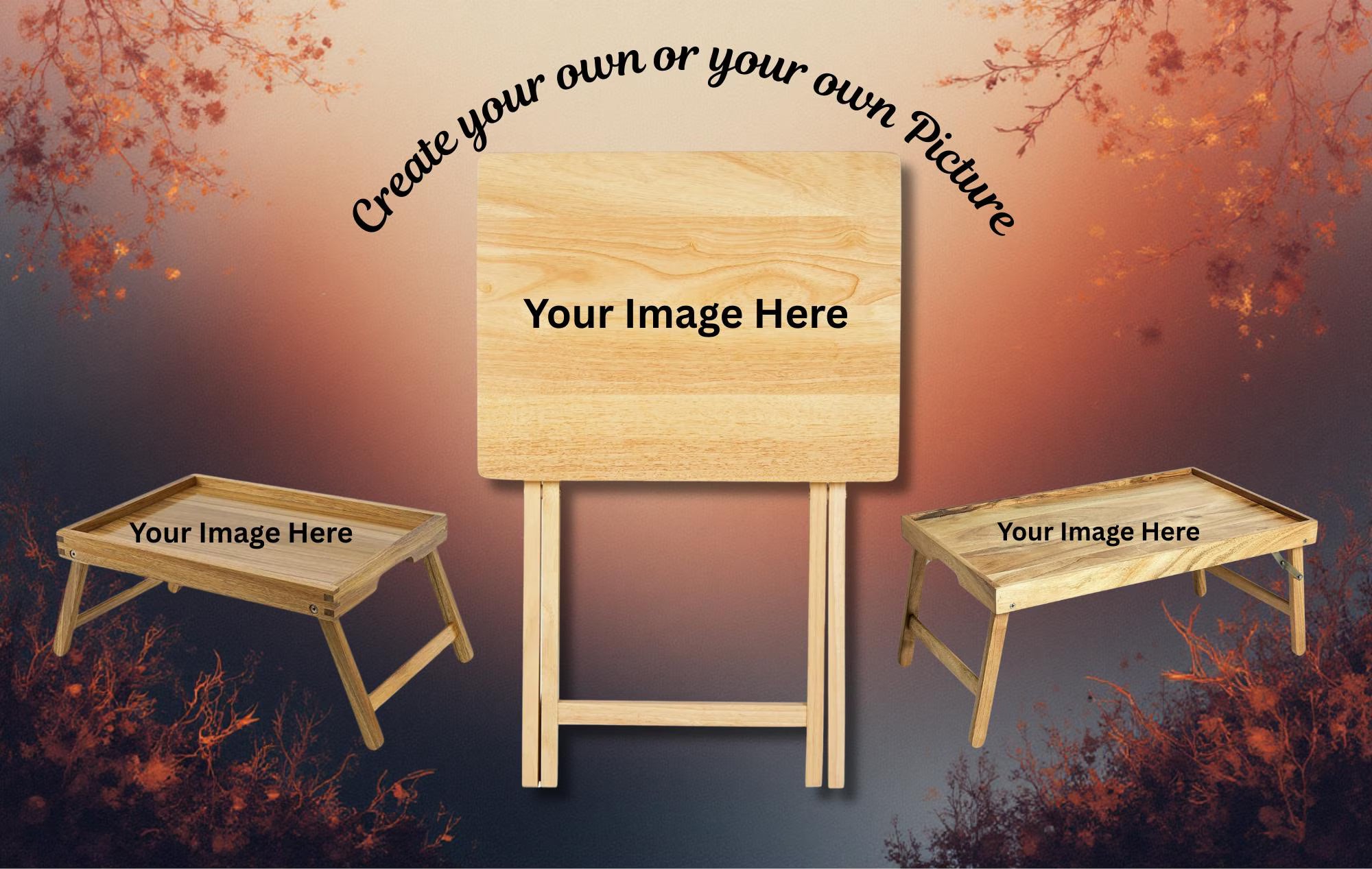 Cats/ Cat Mom, Family Foldable Wooden TV Tray or Bed tray/lap Desk. Cozy comfort with a dash of cattitude , 2 Sizes and Multiple Images Available.