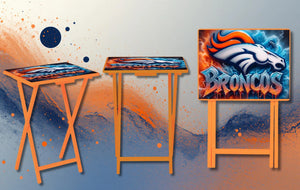 Sports Foldable Wooden TV Tray or Bed tray/lap Desk, 2 Sizes and Multiple Images Available. TheCraftNook
