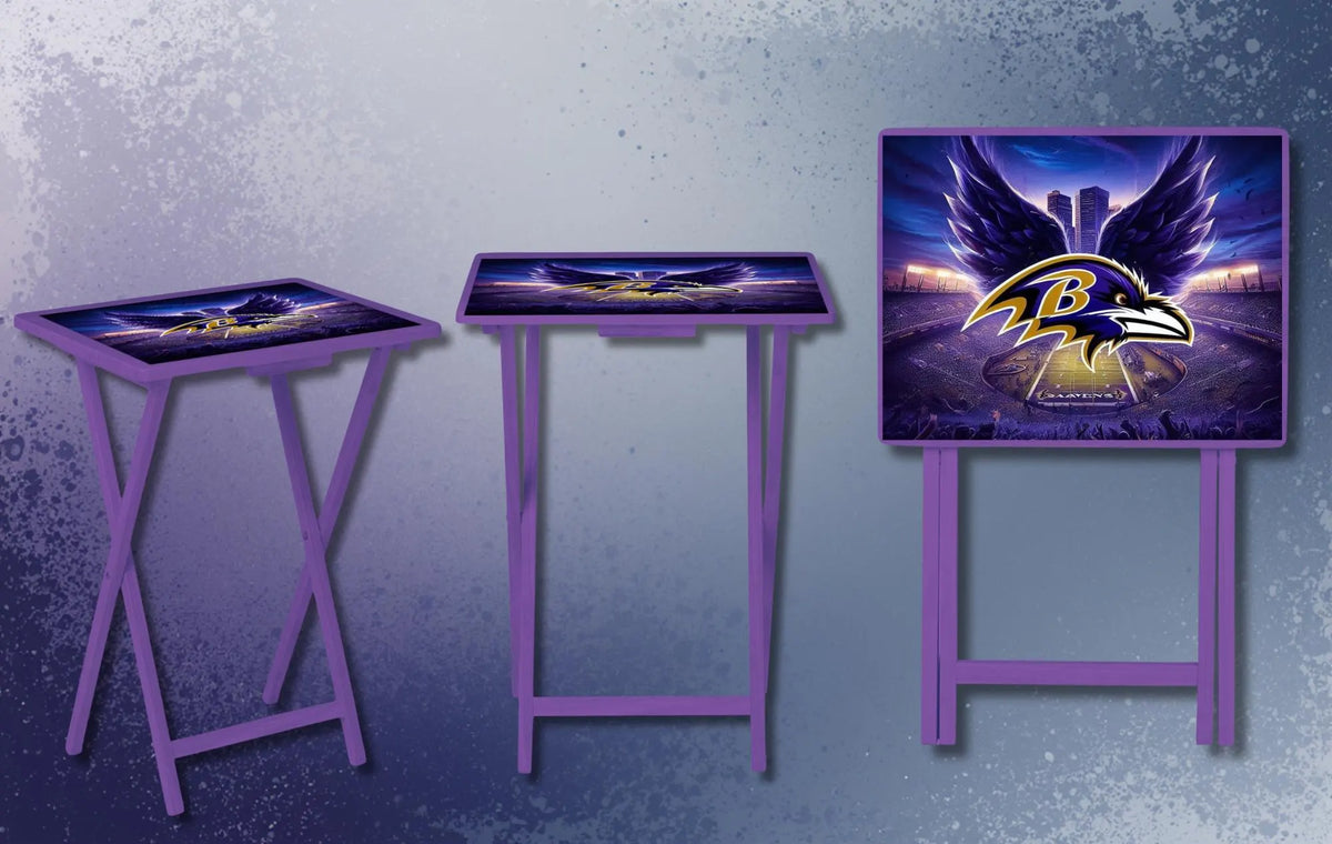 Sports Foldable Wooden TV Tray or Bed tray/lap Desk, 2 Sizes and Multiple Images Available. TheCraftNook
