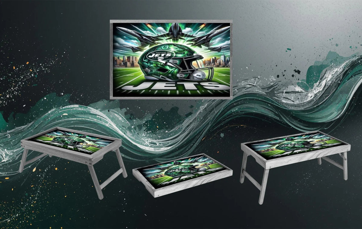 Sports Foldable Wooden TV Tray or Bed tray/lap Desk, 2 Sizes and Multiple Images Available. TheCraftNook