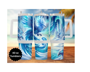 Phoenix Tumbler - Mythical Fire Bird Stainless Steel Tumbler TheCraftNook